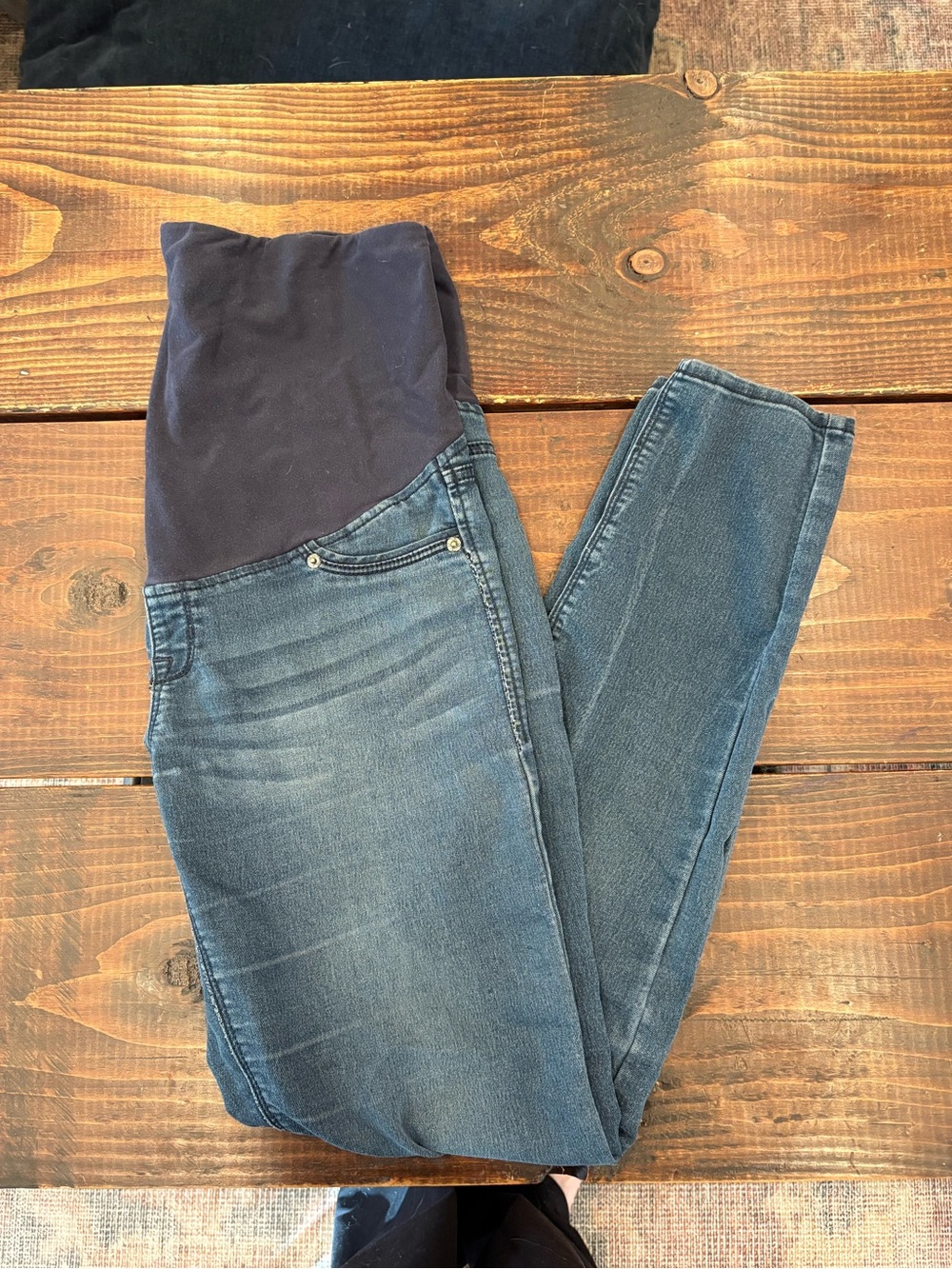 Mango Navy and Indigo Maternity Jeggings